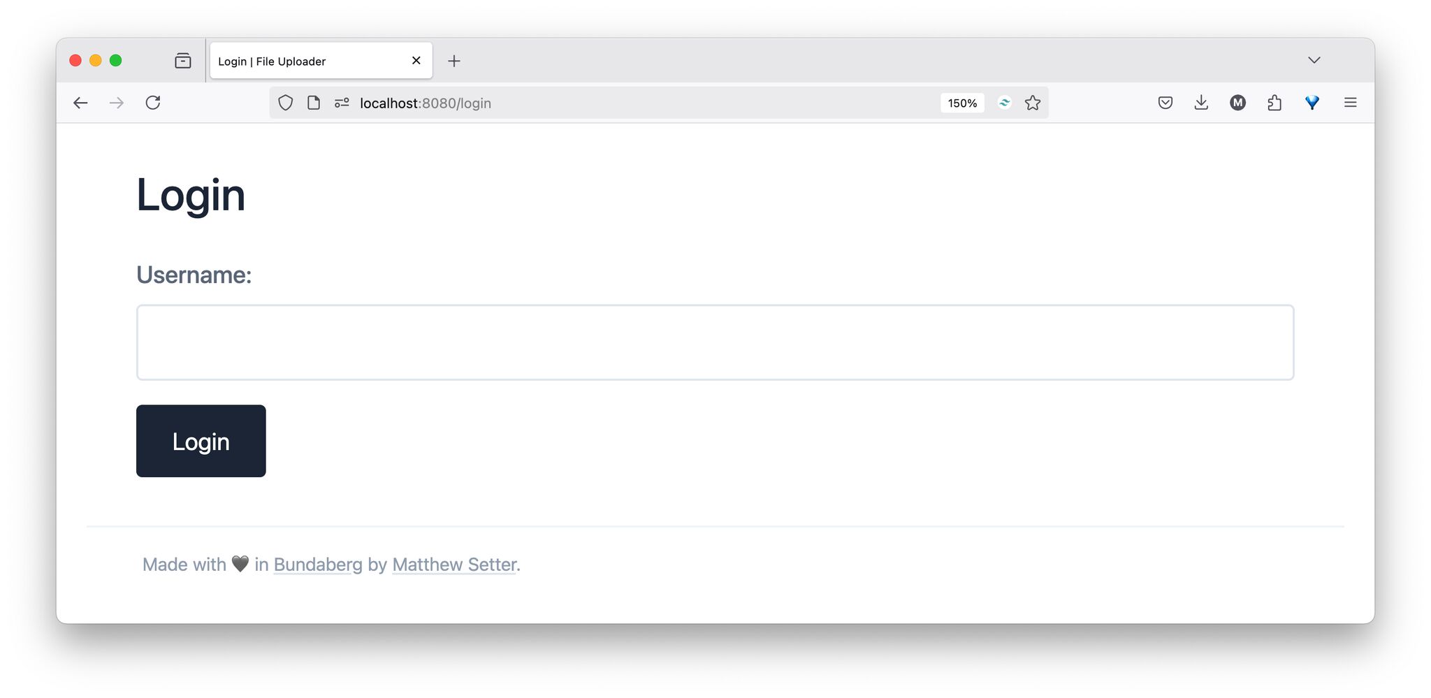 A not-too accessible web-based application shown in Firefox on macOS.