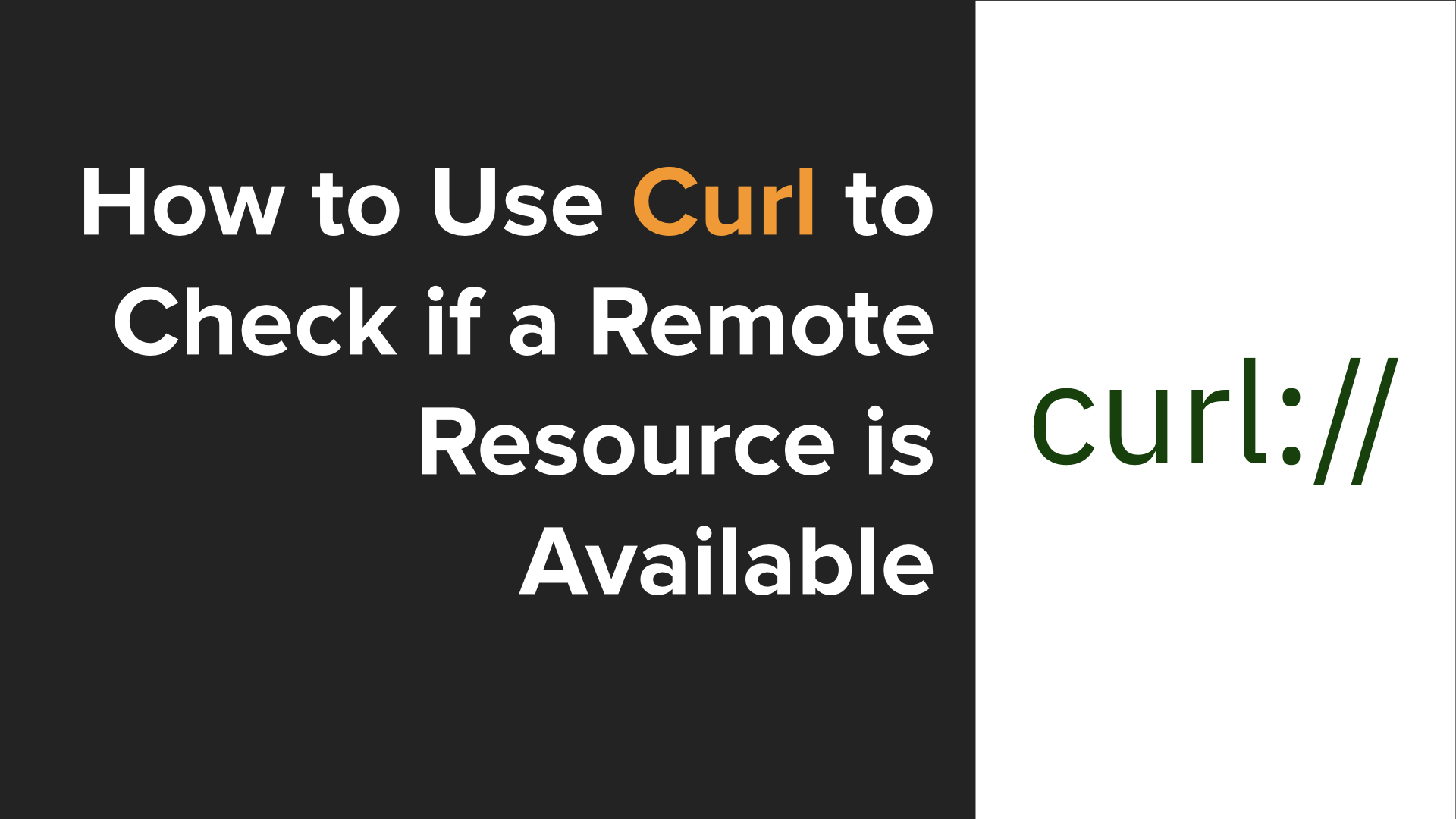 How to Use Curl to Check if a Remote Resource is Available