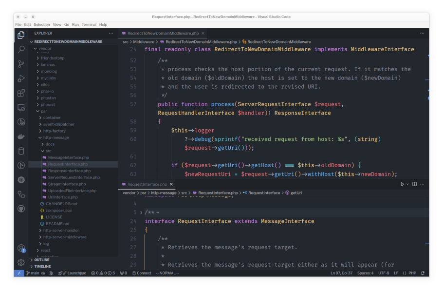 Developing PHP in Visual Studio Code